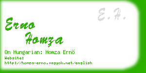 erno homza business card